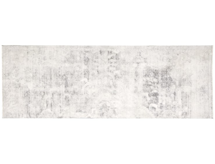 Beige Perzië Perzisch Vintage Tapijt 298 x 103 cm