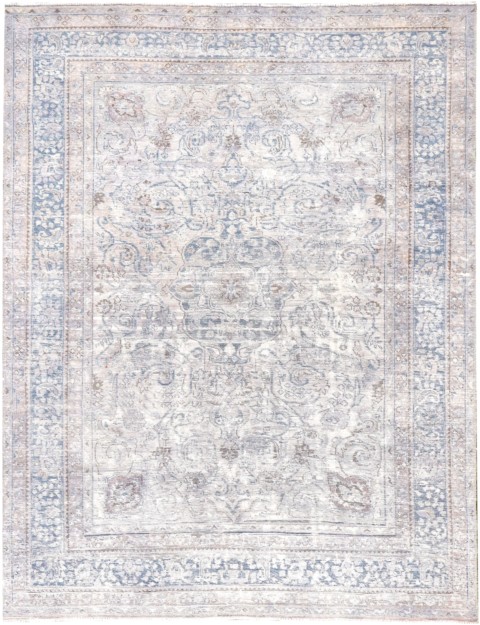 Blau Persien Persischer Vintage Teppich 278 x 188 cm