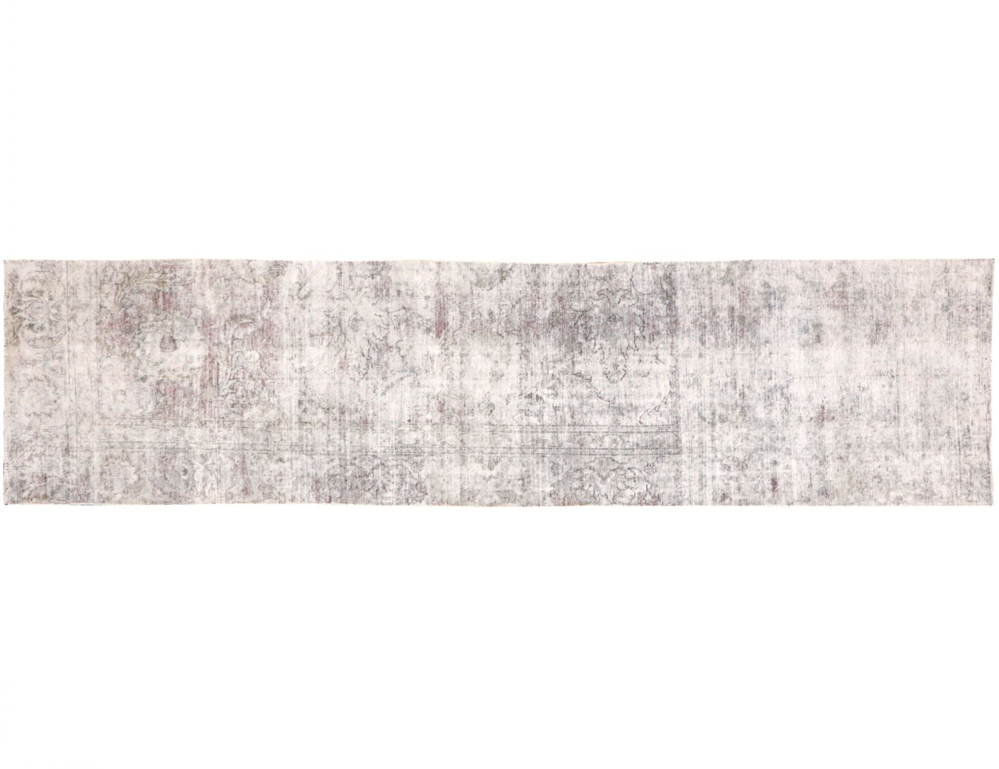 Persisk vintage teppe  grå <br/>356 x 86 cm