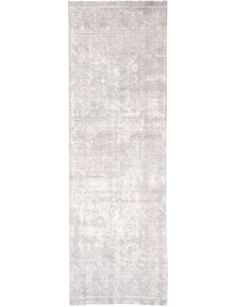Grau Persien Persischer Vintage Teppich 315 x 103 cm
