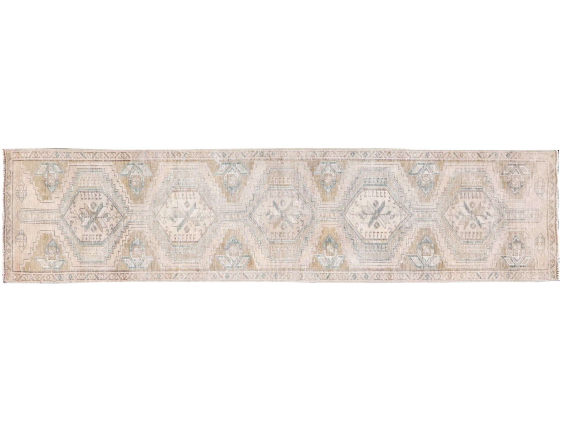 Persian Vintage Carpet  beige  <br/>372 x 72 cm