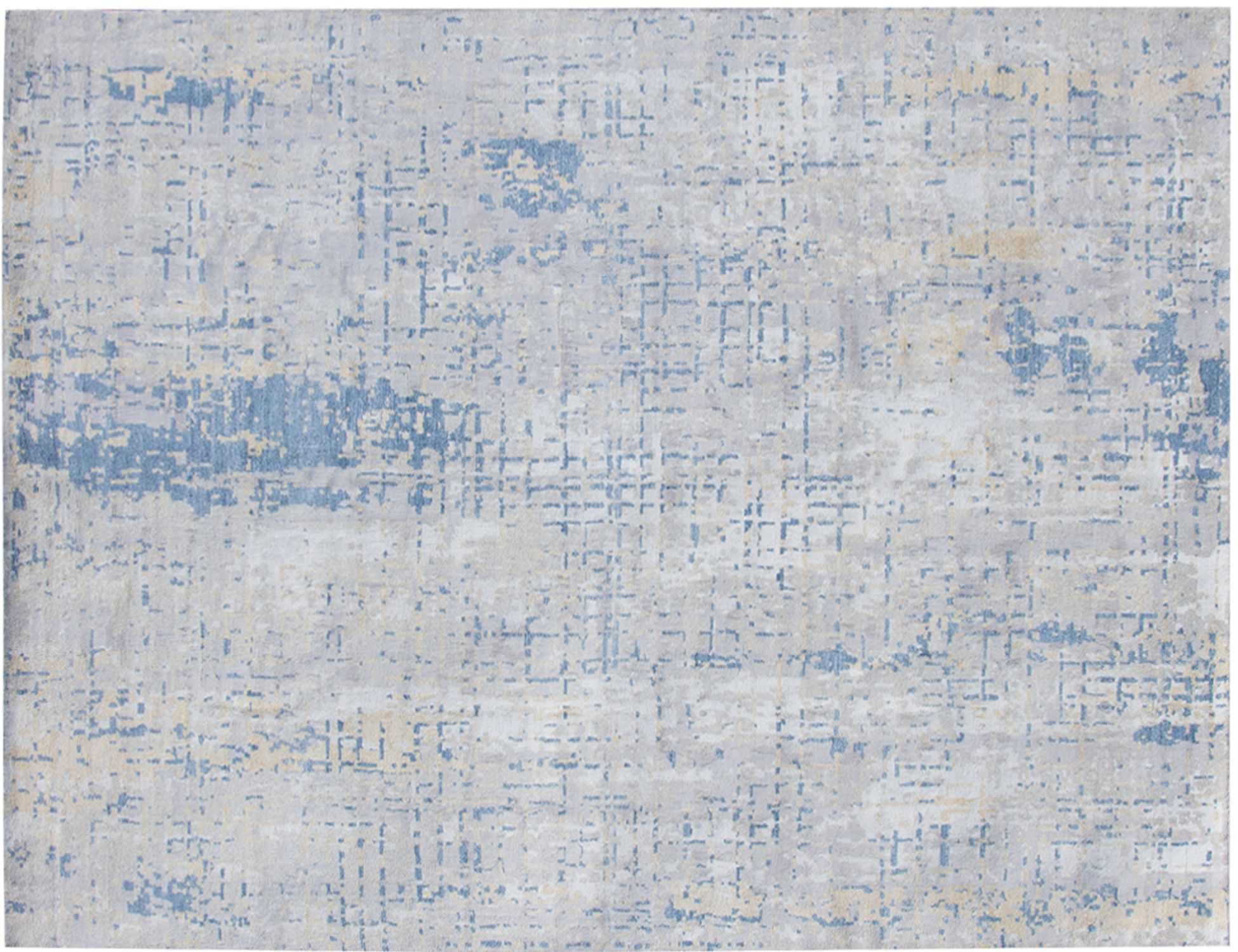 Pure Wolle  blau <br/>297 x 197 cm