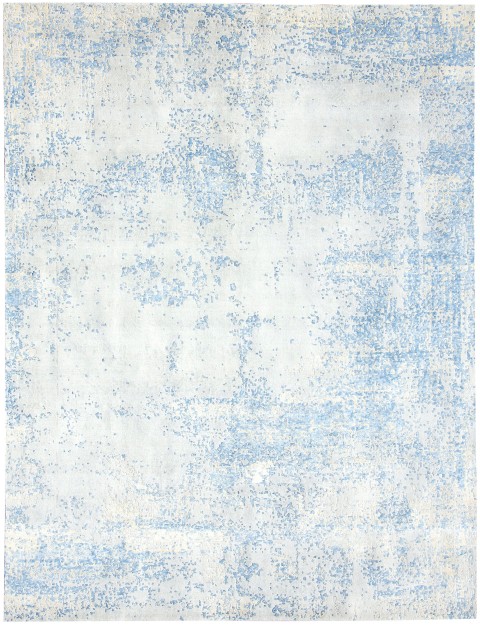 Blau Indien Pure Wolle  365 x 273 cm