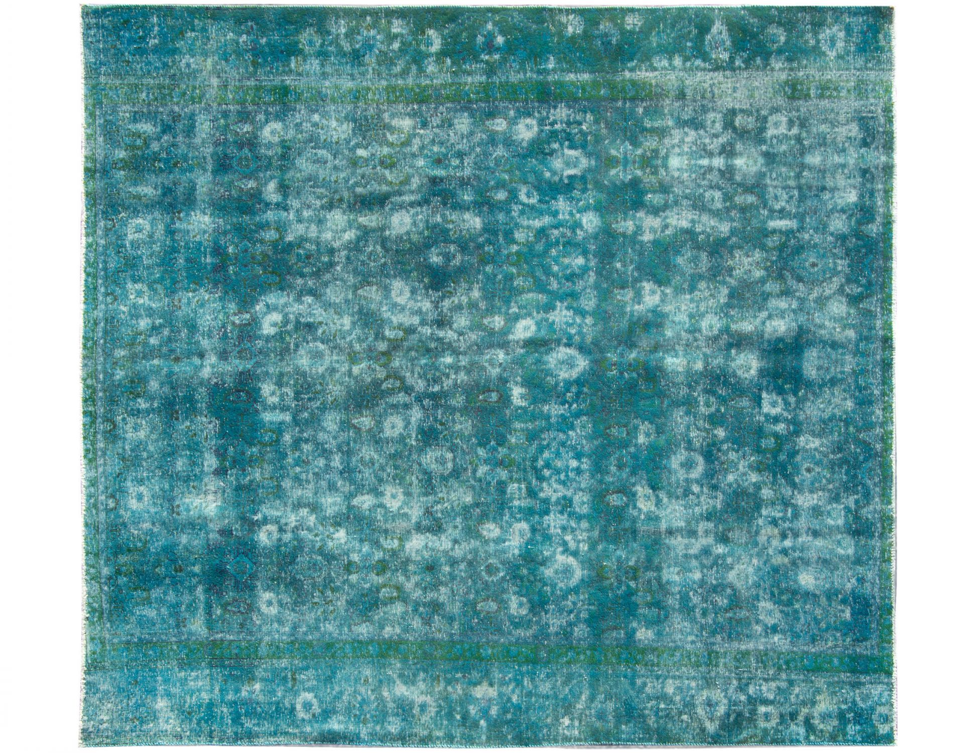 Tappeto vintage persiano  verde <br/>255 x 224 cm