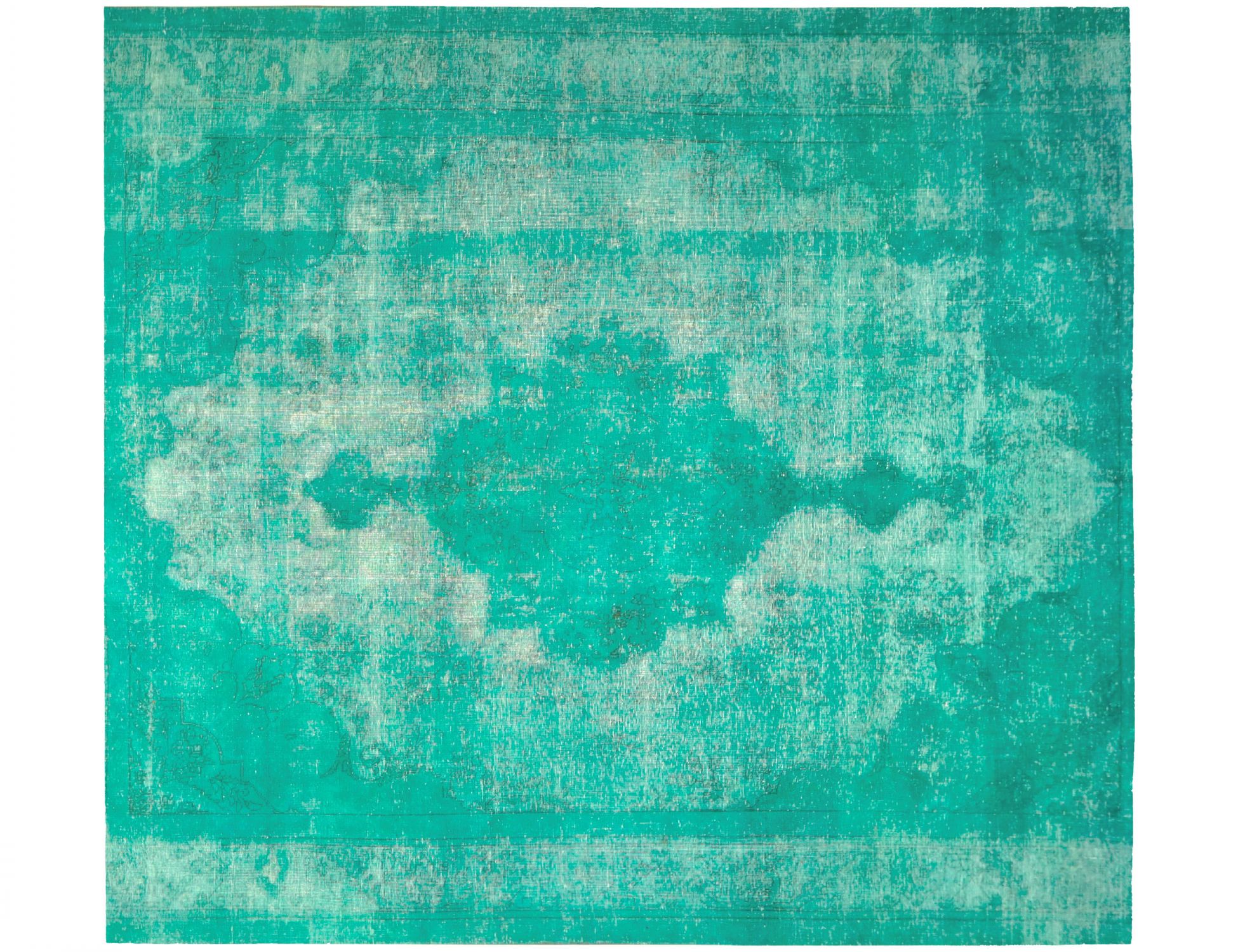 Tappeto vintage persiano  verde <br/>300 x 300 cm