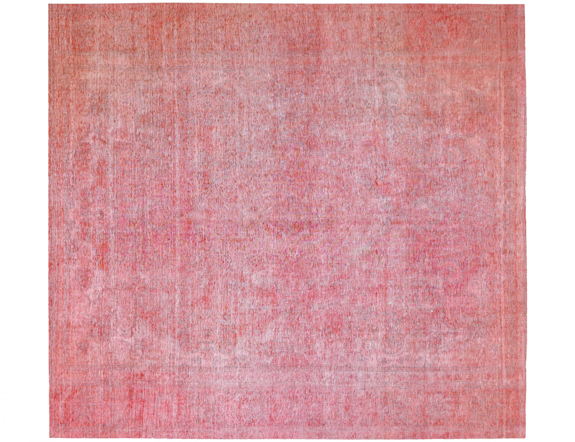 Tappeto vintage persiano  rosa <br/>290 x 290 cm