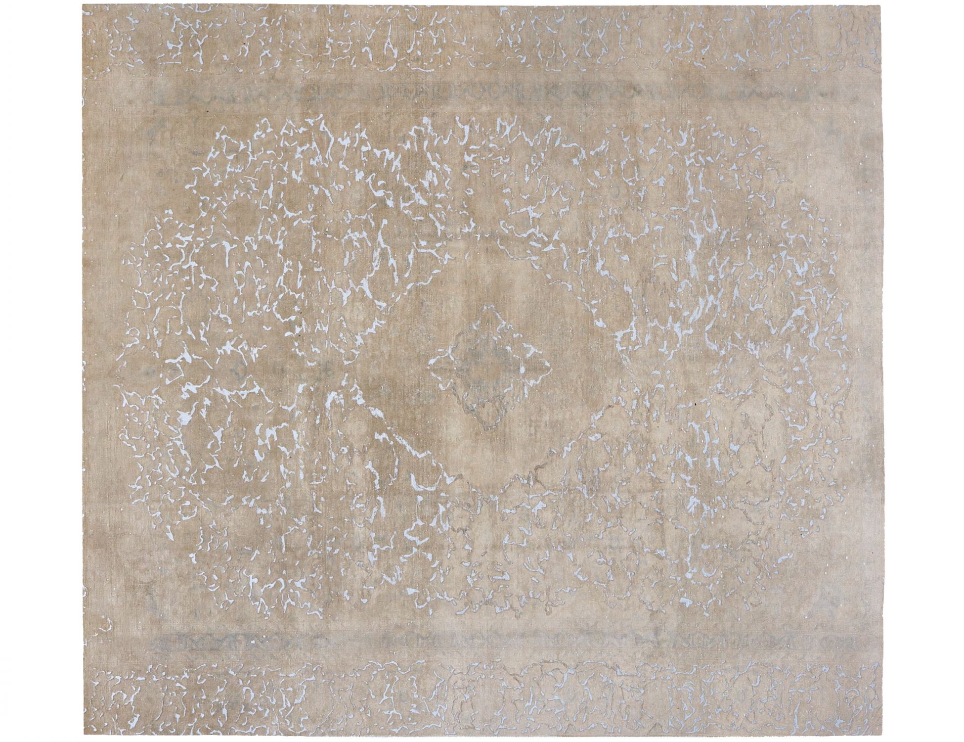 Tappeto vintage persiano  beige <br/>257 x 257 cm