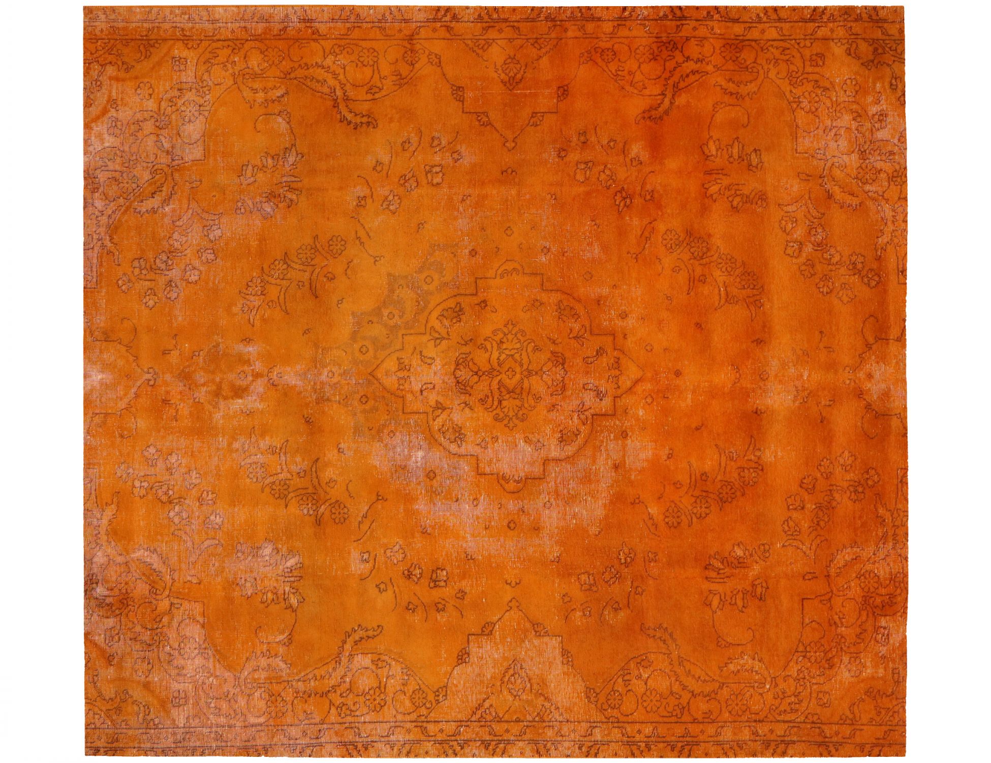 Tappeto vintage persiano  arancione <br/>217 x 217 cm