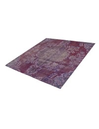 Lila Persien Persischer Vintage Teppich  207 x 207 cm
