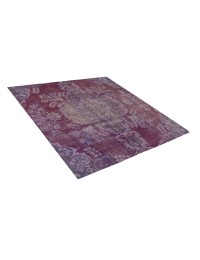 Lila Persien Persischer Vintage Teppich  207 x 207 cm