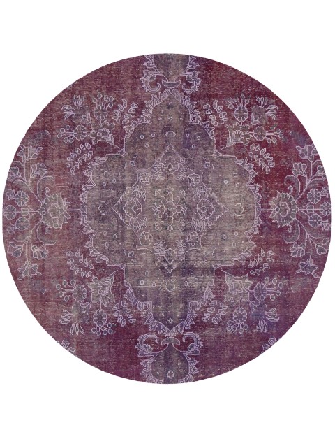Lila Persien Persischer Vintage Teppich 207 x 207 cm