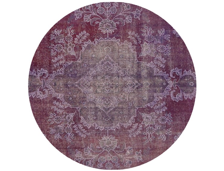 Lilla Persien Persisk Vintagetæppe  207 x 207 cm