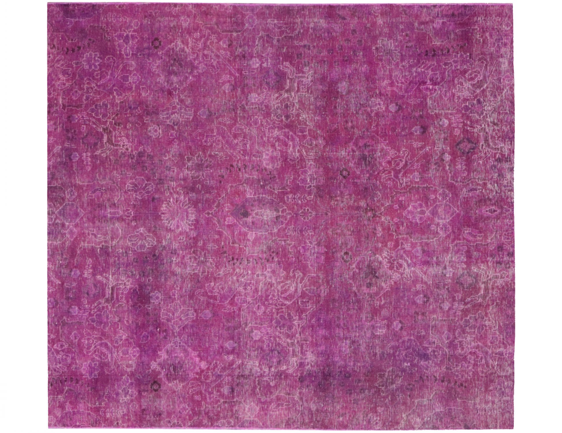 Persisk vintage matta  lila <br/>205 x 205 cm