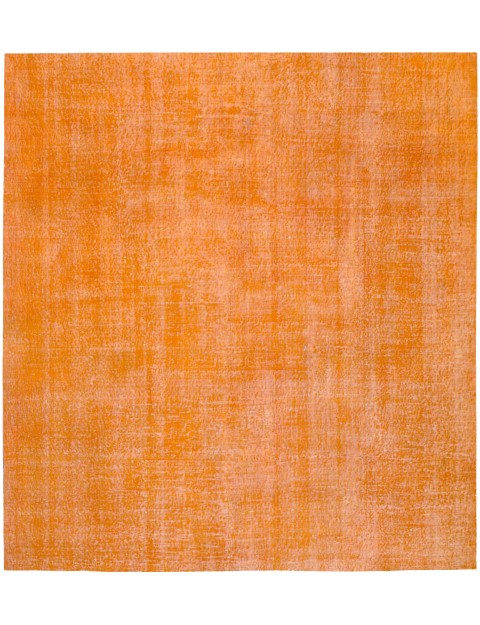 Orange Türkei Vintage Teppich 240 x 240 cm