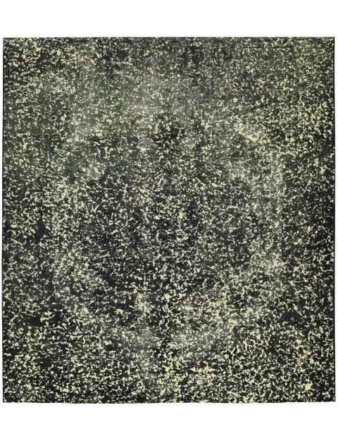 Gelb Persien Persischer Vintage Teppich 185 x 185 cm