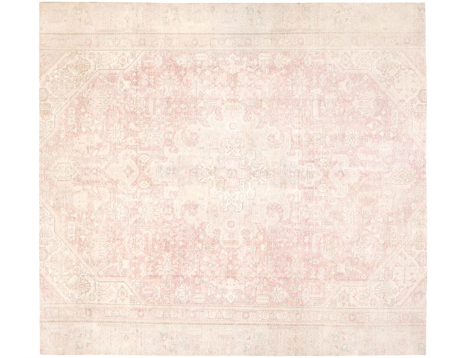 Alfombra persa vintage  beige <br/>215 x 215 cm