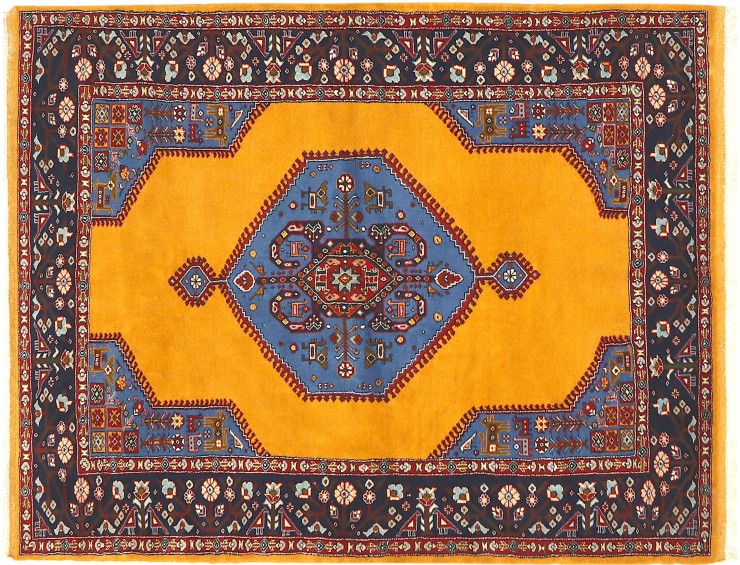 Blau Persien Perserteppich  199 x 136 cm