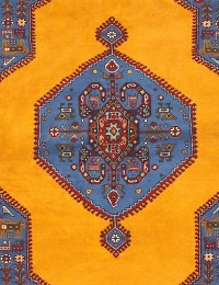 Blau Persien Perserteppich  199 x 136 cm