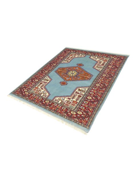 Bleu Persan Tapis persan  198 x 132 cm