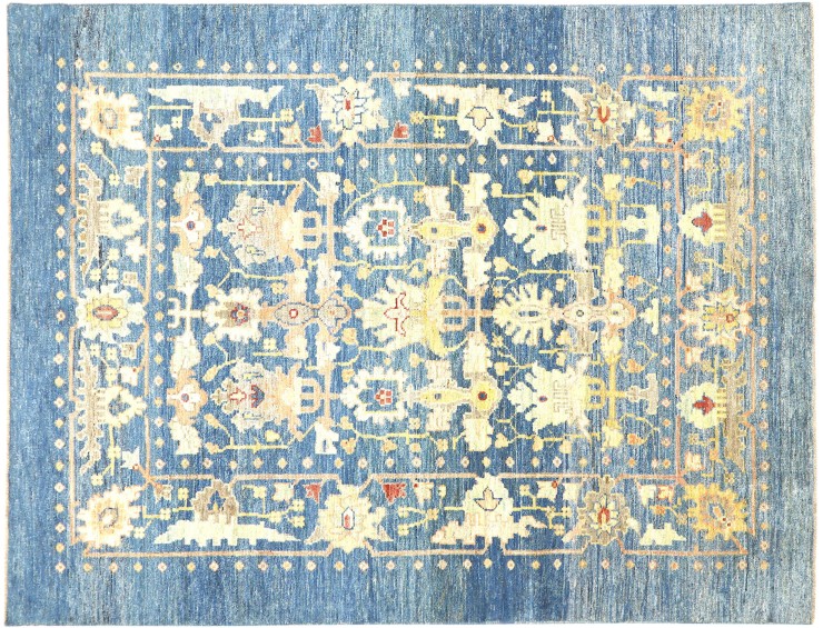 Bleu Persan Tapis persan 308 x 215 cm