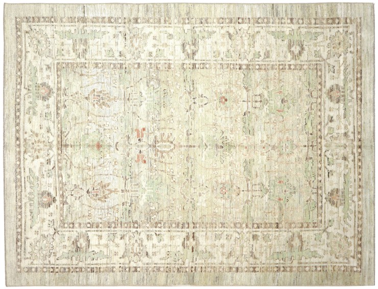 Beige Persien Persisk Tæppe 327 x 208 cm