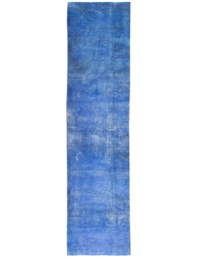 Blå Persien Vintage Tæppe 434 x 81 cm