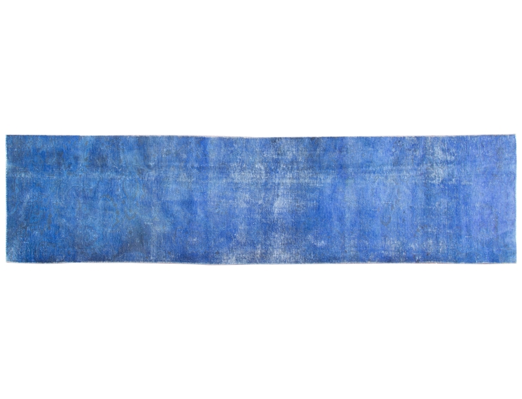 Blau Persien Vintage Teppich 434 x 81 cm