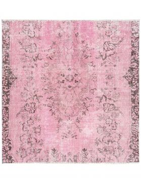 Quadrat Vintage Teppich  rosa <br/>180 x 168 cm