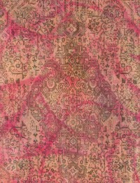 Gelb Persien Vintage Perserteppich 185 x 194 cm