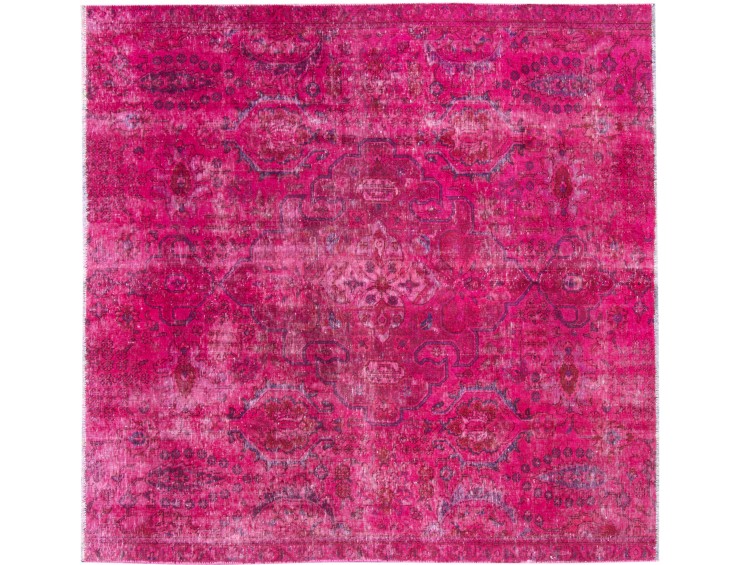 Rød Persien Persisk Vintagetæppe 210 x 216 cm