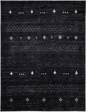 Zwarte  India Pure Wol  230 x 160 cm