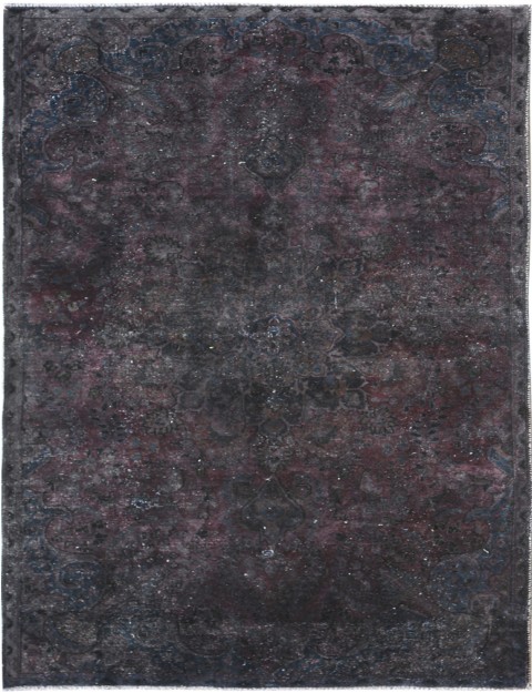 Schwarz Persien Vintage Teppich 218 x 125 cm
