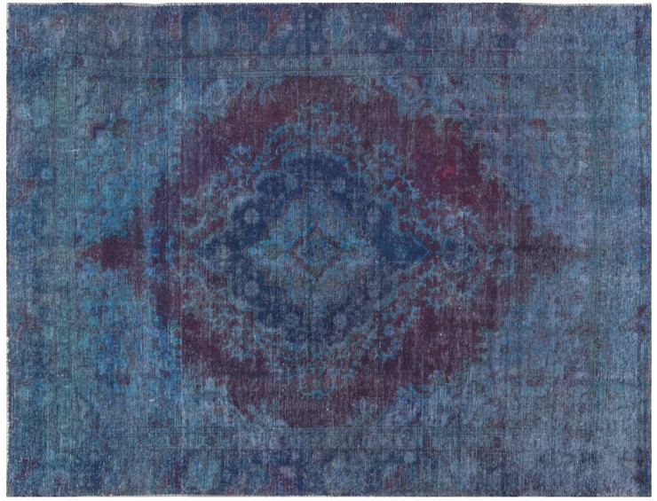Blau Persien Vintage Teppich 277 x 186 cm