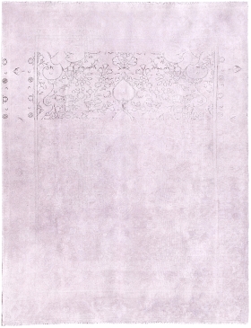 Lila Persien Persischer Vintage Teppich 285 x 185 cm