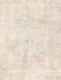 Beige Persan Tapis Persan vintage  260 x 225 cm