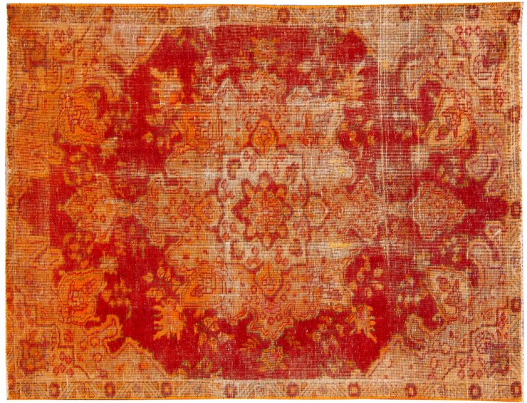 Orange Persien Vintage matta  237 x 144 cm