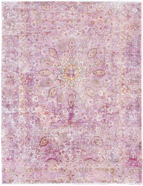 Lila Persien Persischer Vintage Teppich 220 x 176 cm