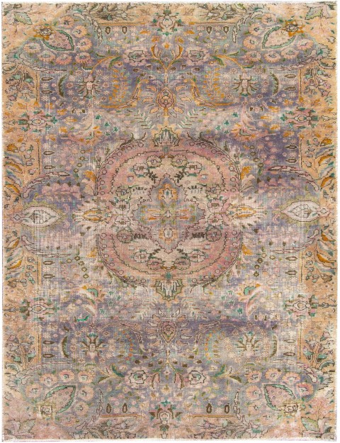 Beige Persien Persischer Vintage Teppich 235 x 140 cm