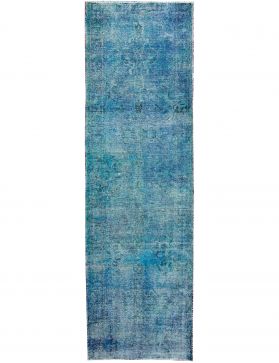 Persian vintage carpet  blue <br/>364 x 114 cm