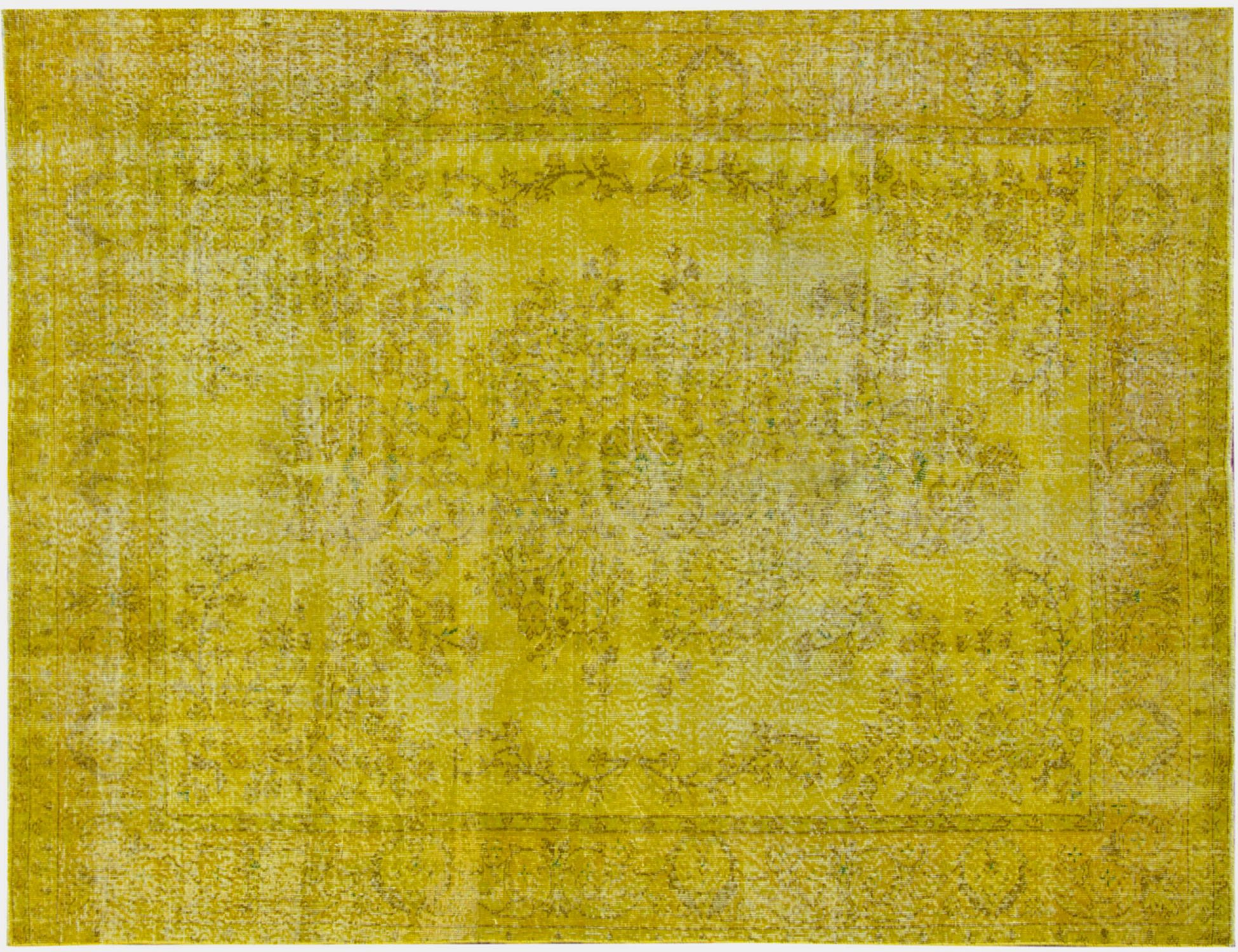 Tapis Persan vintage  jaune <br/>265 x 207 cm