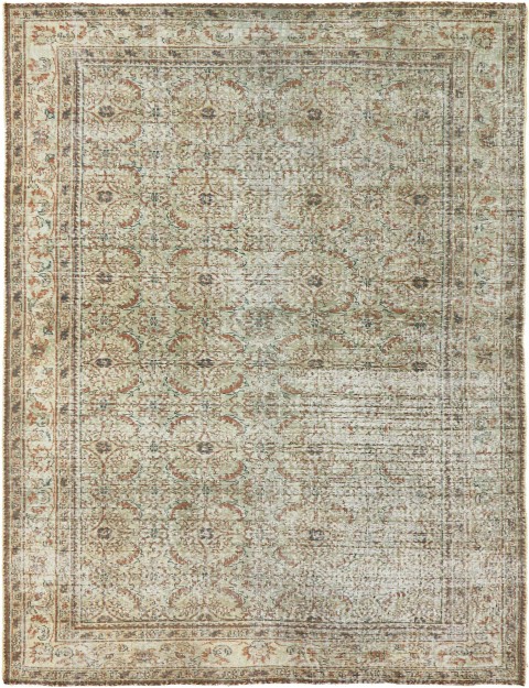 Grau Türkei Persischer Vintage Teppich 270 x 177 cm
