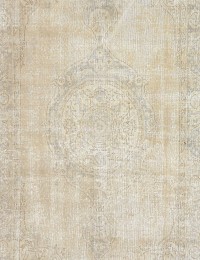 Beige Tyrkiet Persisk Vintagetæppe 275 x 140 cm - view 3