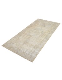 Beige Tyrkiet Persisk Vintagetæppe 275 x 140 cm - view 1