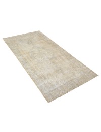 Beige Tyrkiet Persisk Vintagetæppe 275 x 140 cm - view 2