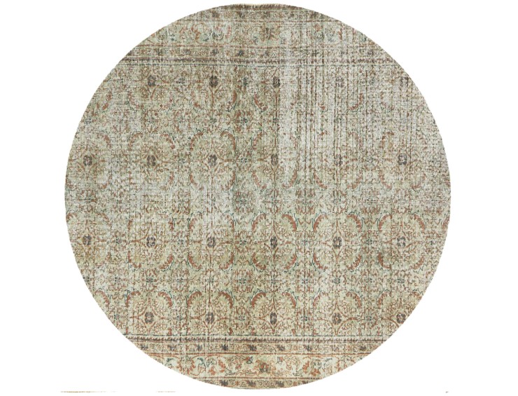 Beige Persiano Tappeto vintage persiano 177 x 177 cm