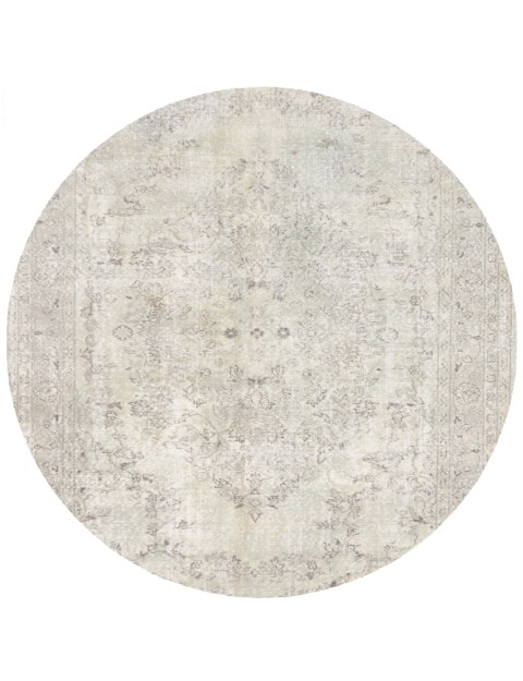 Beige Turc Tapis Persan vintage 176 x 176 cm