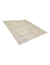 Beige Tyrkiet Persisk Vintagetæppe  140 x 140 cm