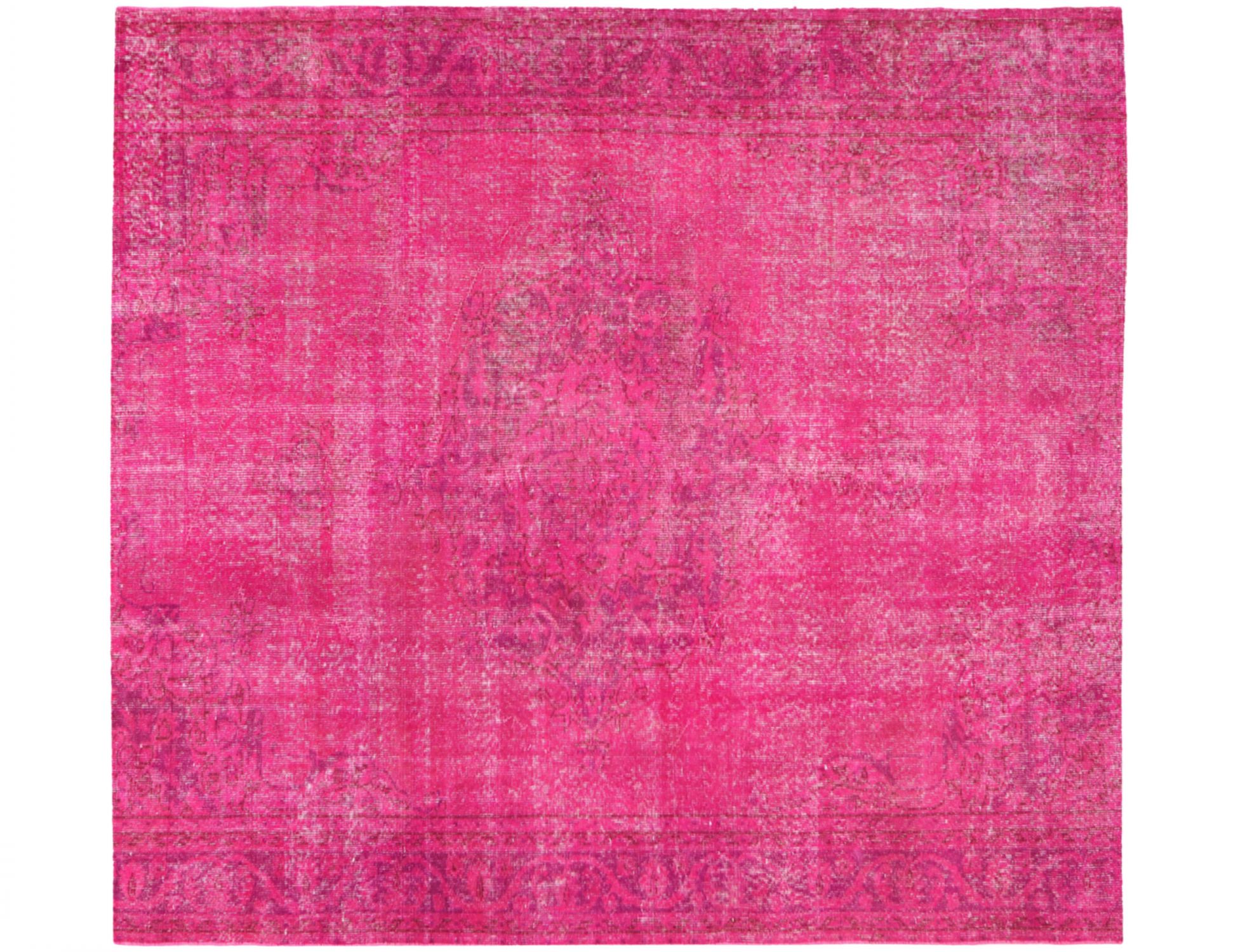 Tappeto vintage persiano  rosa <br/>190 x 190 cm