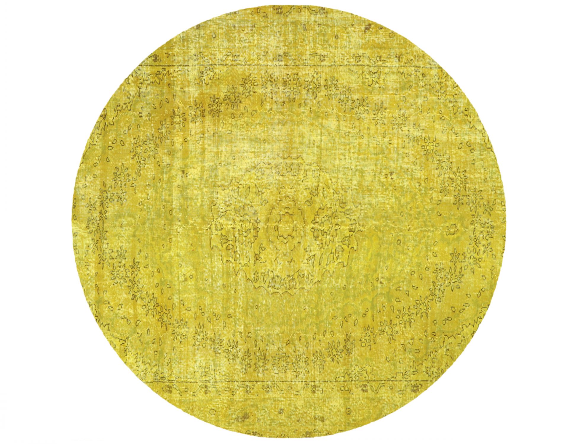 Tappeto vintage persiano  giallo <br/>210 x 210 cm