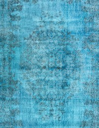 Blauw Turkije Vintage Tapijt 260 x 175 cm - view 4